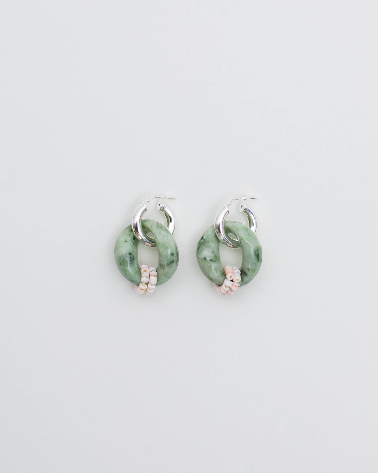 Bad Orb Earring, GREEN JADE