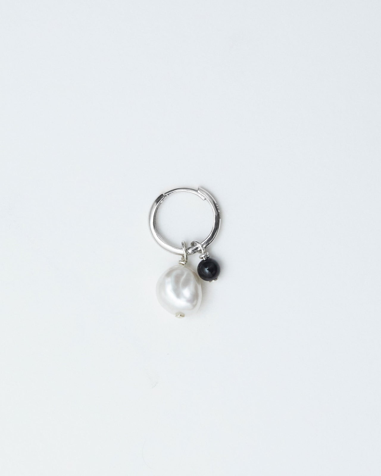 Baba Earring, BABY BLACK AGATE