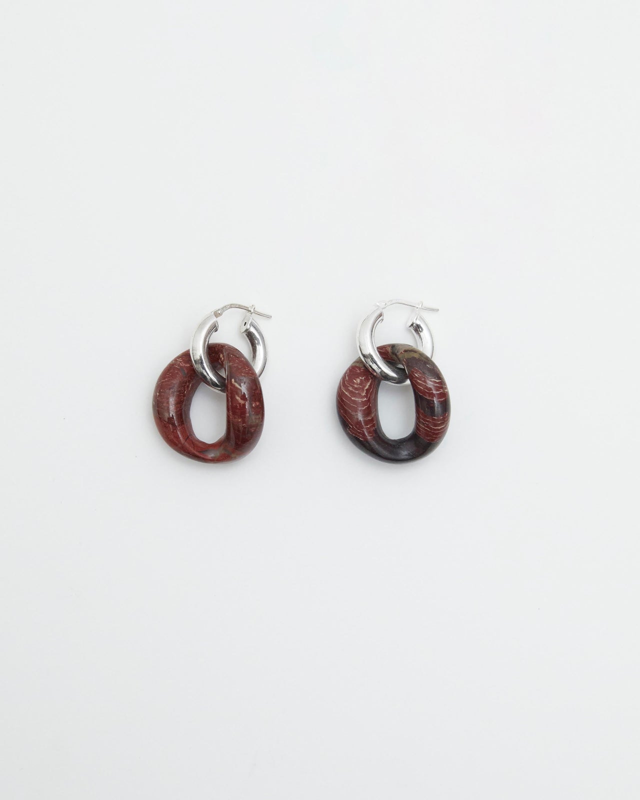 Bad Orb Earring, RED JASPER