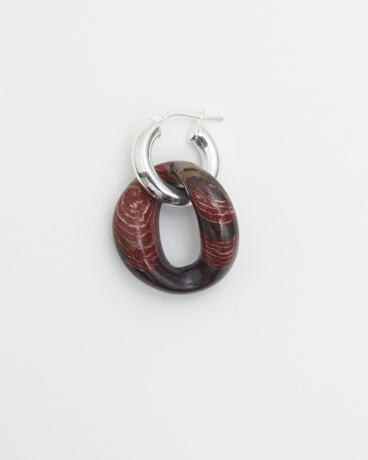 Bad Orb Earring, RED JASPER