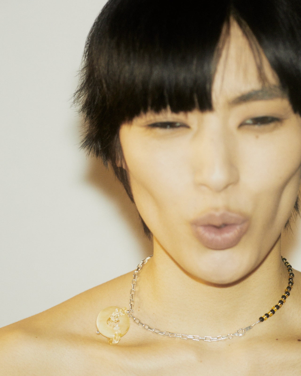 Basta Anklet/Necklace, YELLOW CALCITE