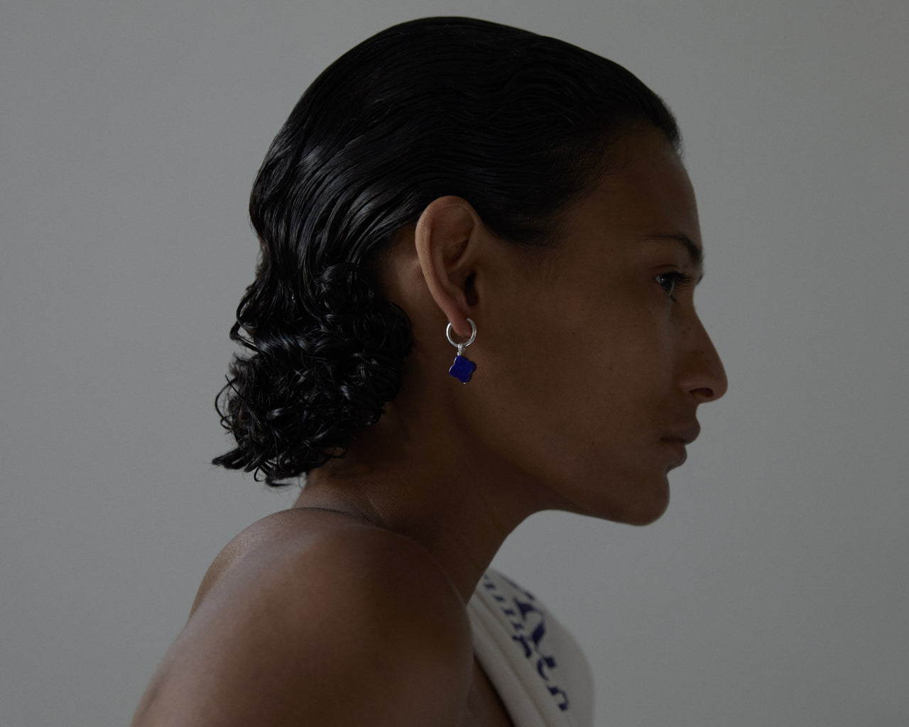 Baba Earring. LAPIS CROSS