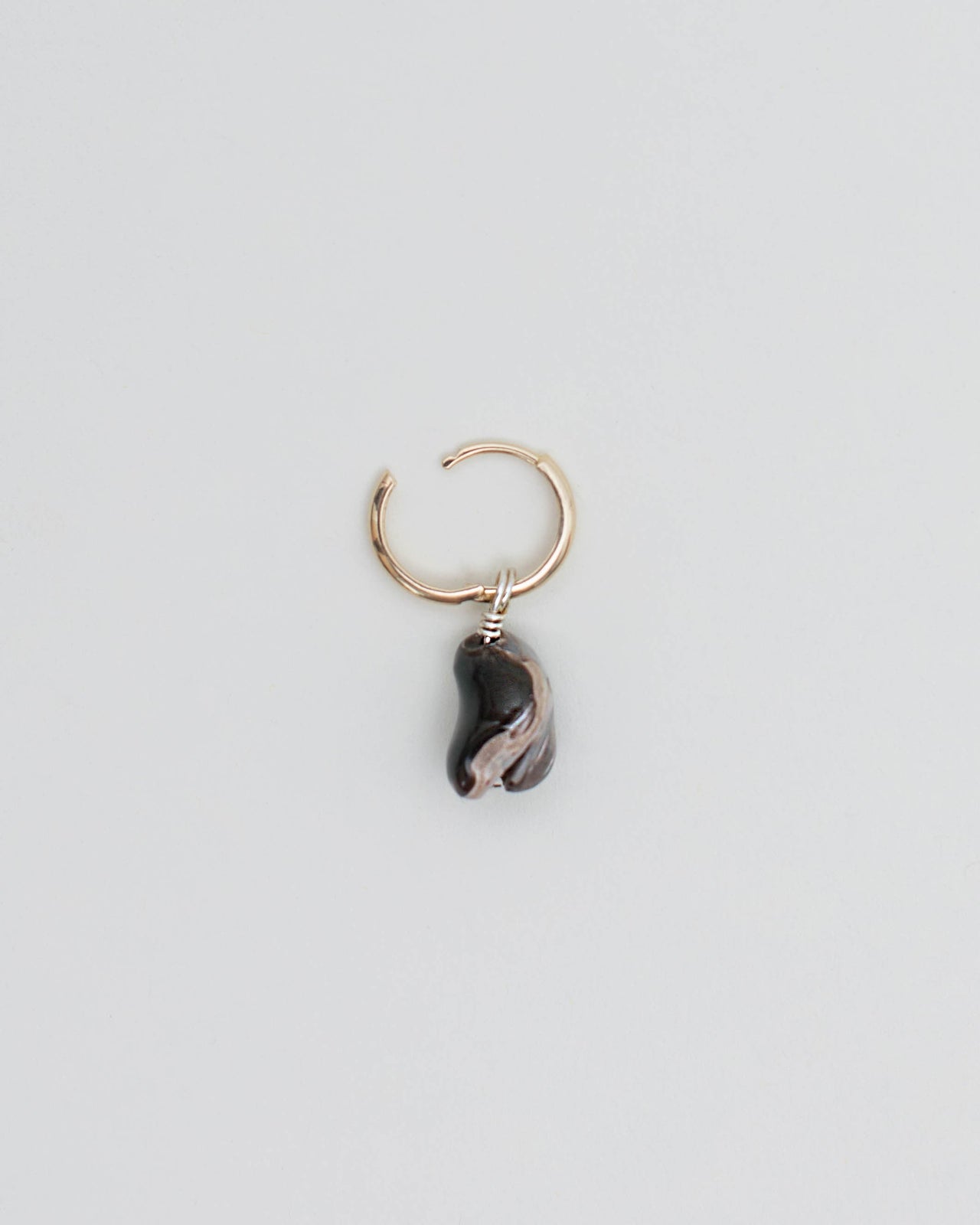 Baba Earring, BROWN MOP SWIRL