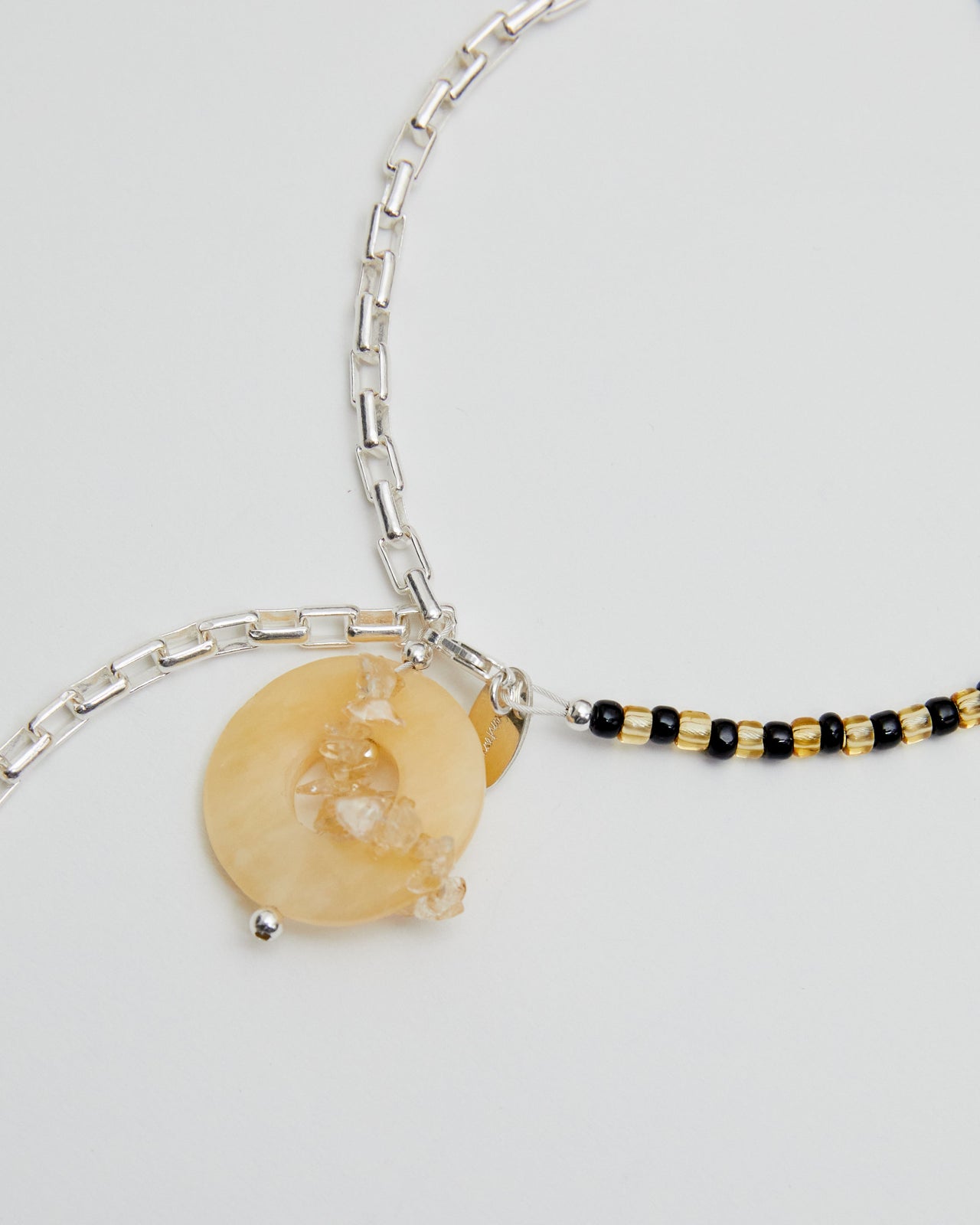 Basta Anklet/Necklace, YELLOW CALCITE