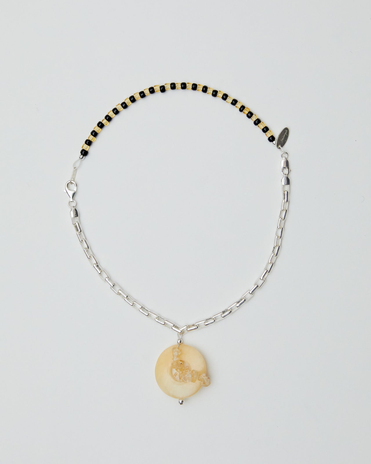 Basta Anklet/Necklace, YELLOW CALCITE