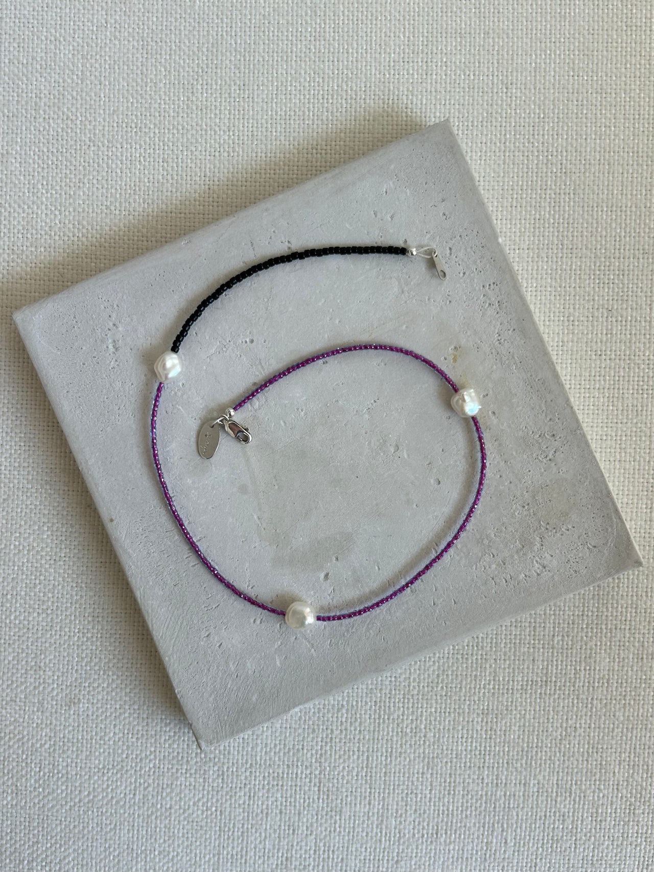 Shoom Necklace, PURPLE/BLACK
