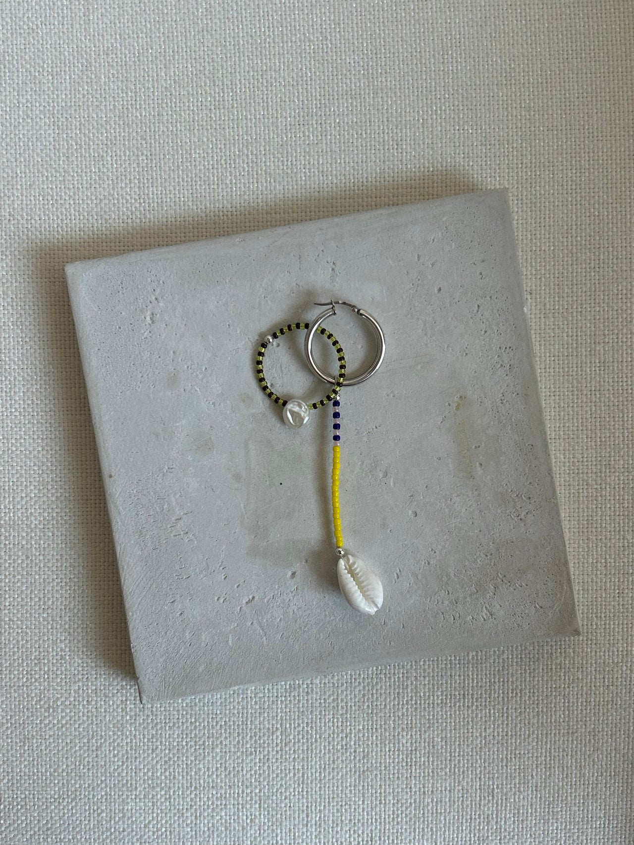 Della Notte Earring, YELLOW/GREEN/BROWN