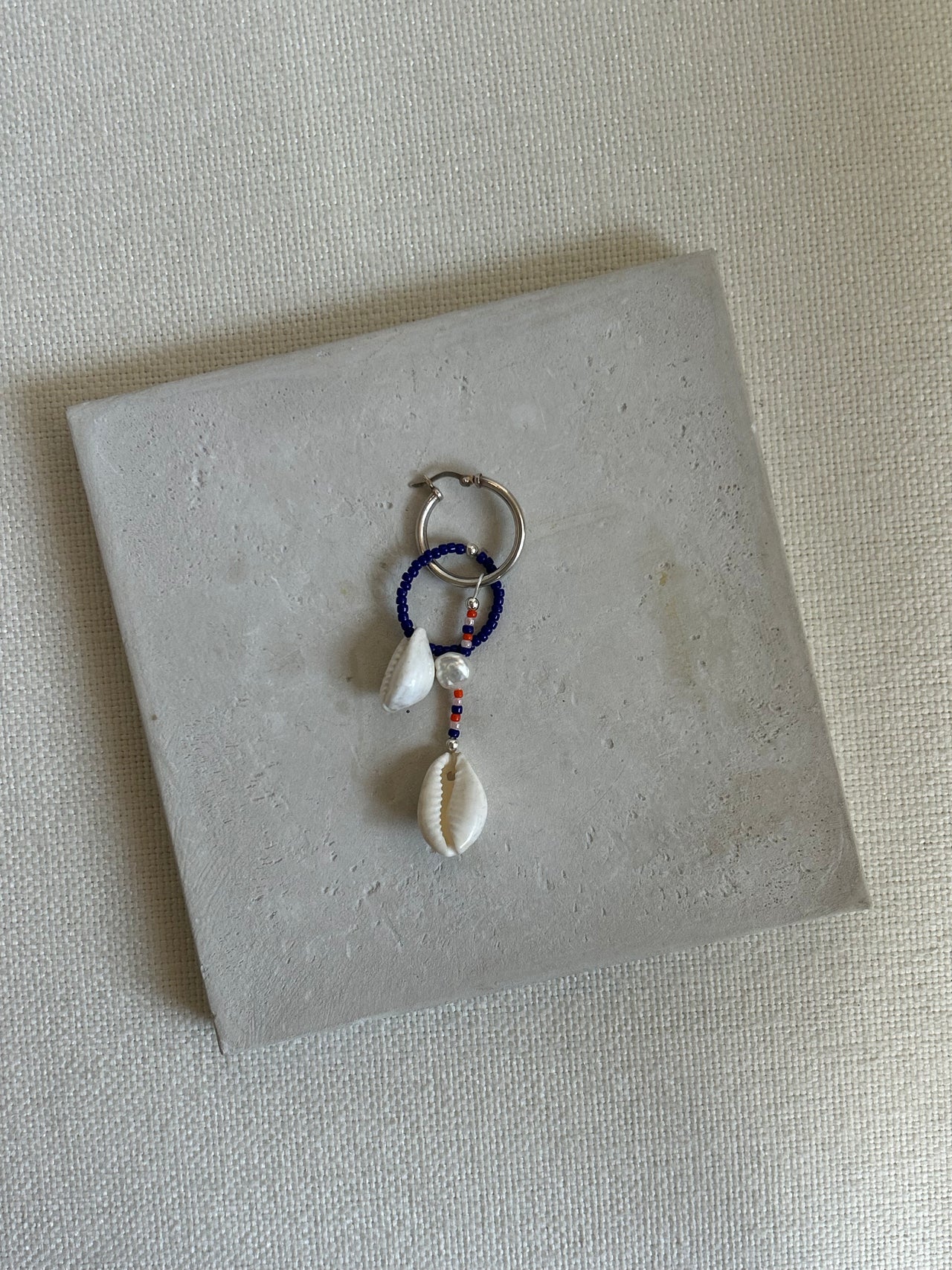Della Notte Earring, BLUE/PINK/ORANGE