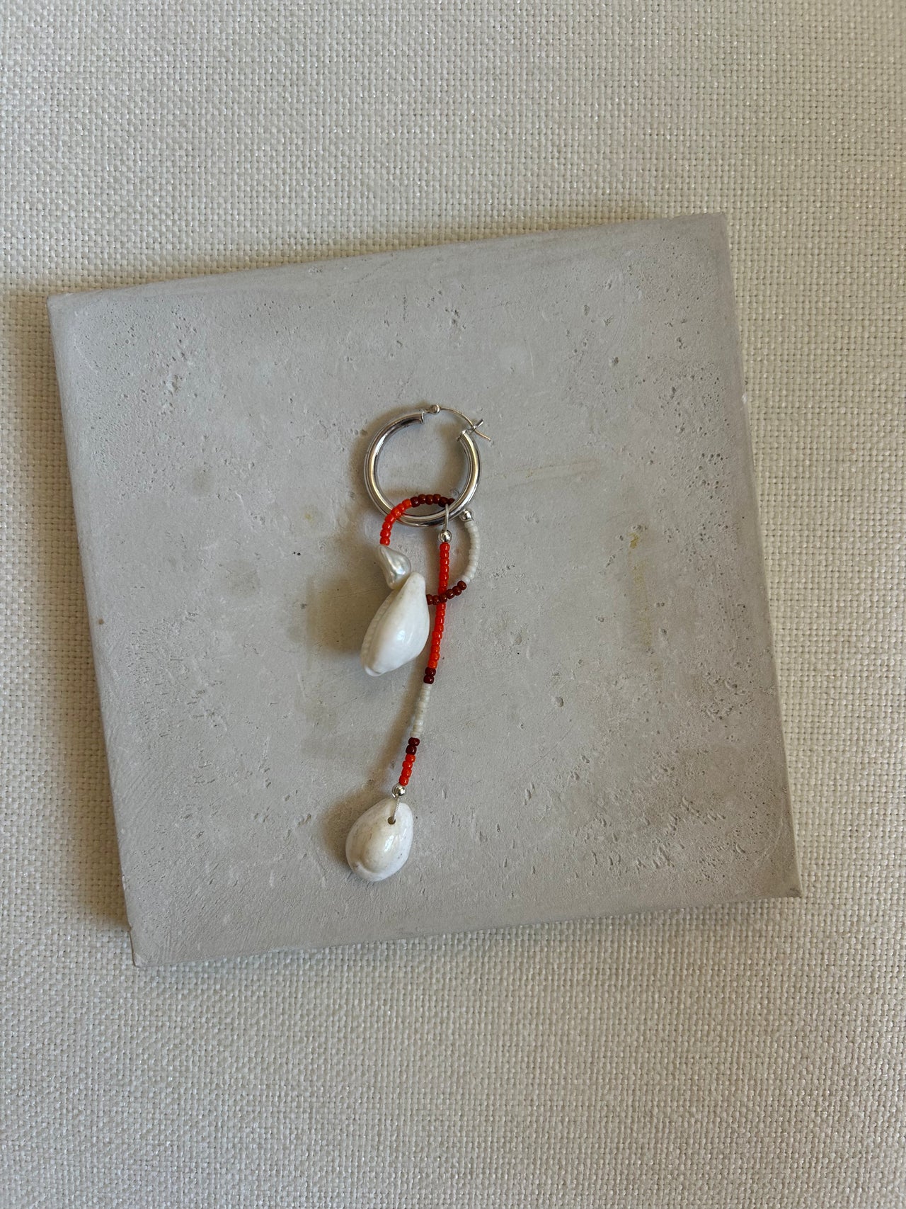 Della Notte Earring, ORANGE/BROWN