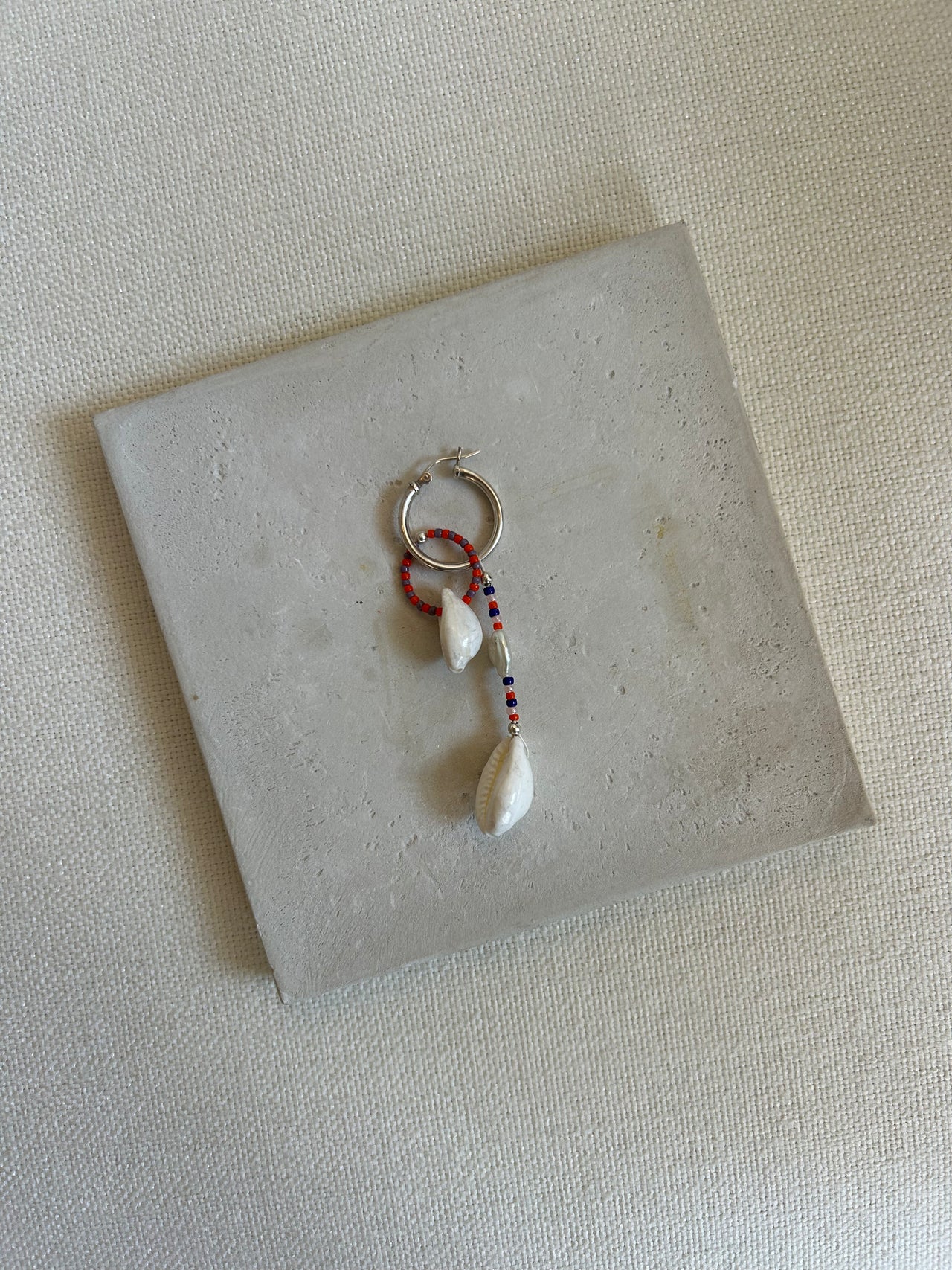 Della Notte Earring, ORANGE/BLUE