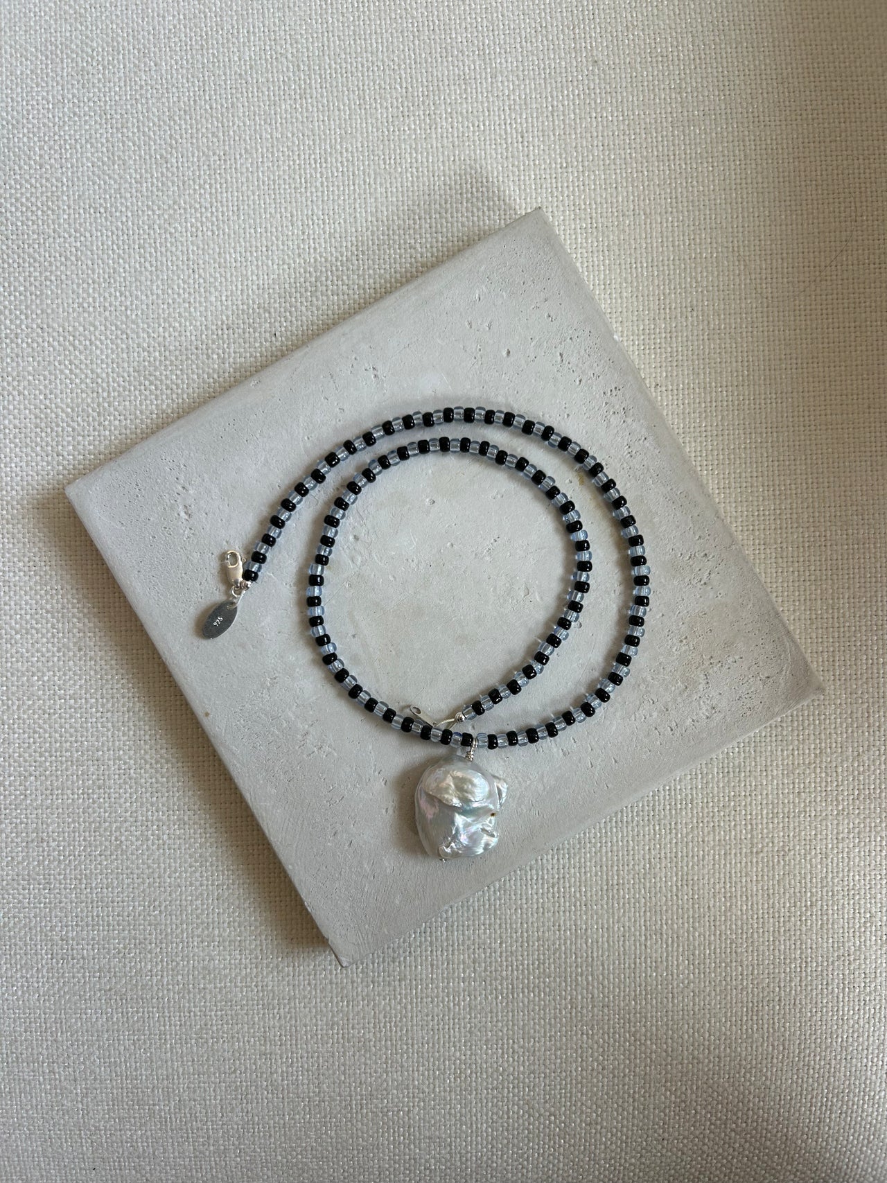 Domingo Necklace, BLUE/BLACK