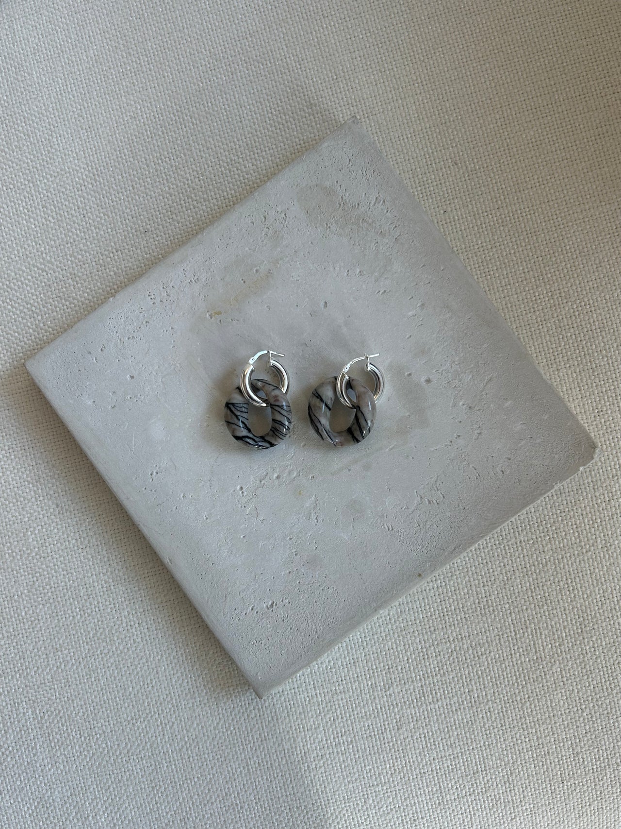 Bad Orb Earring, ZEBRA (Pair)