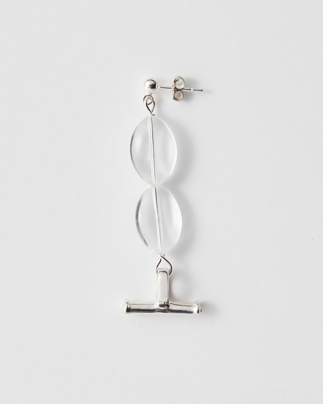 Rossi Earring, QUARTZ STACK