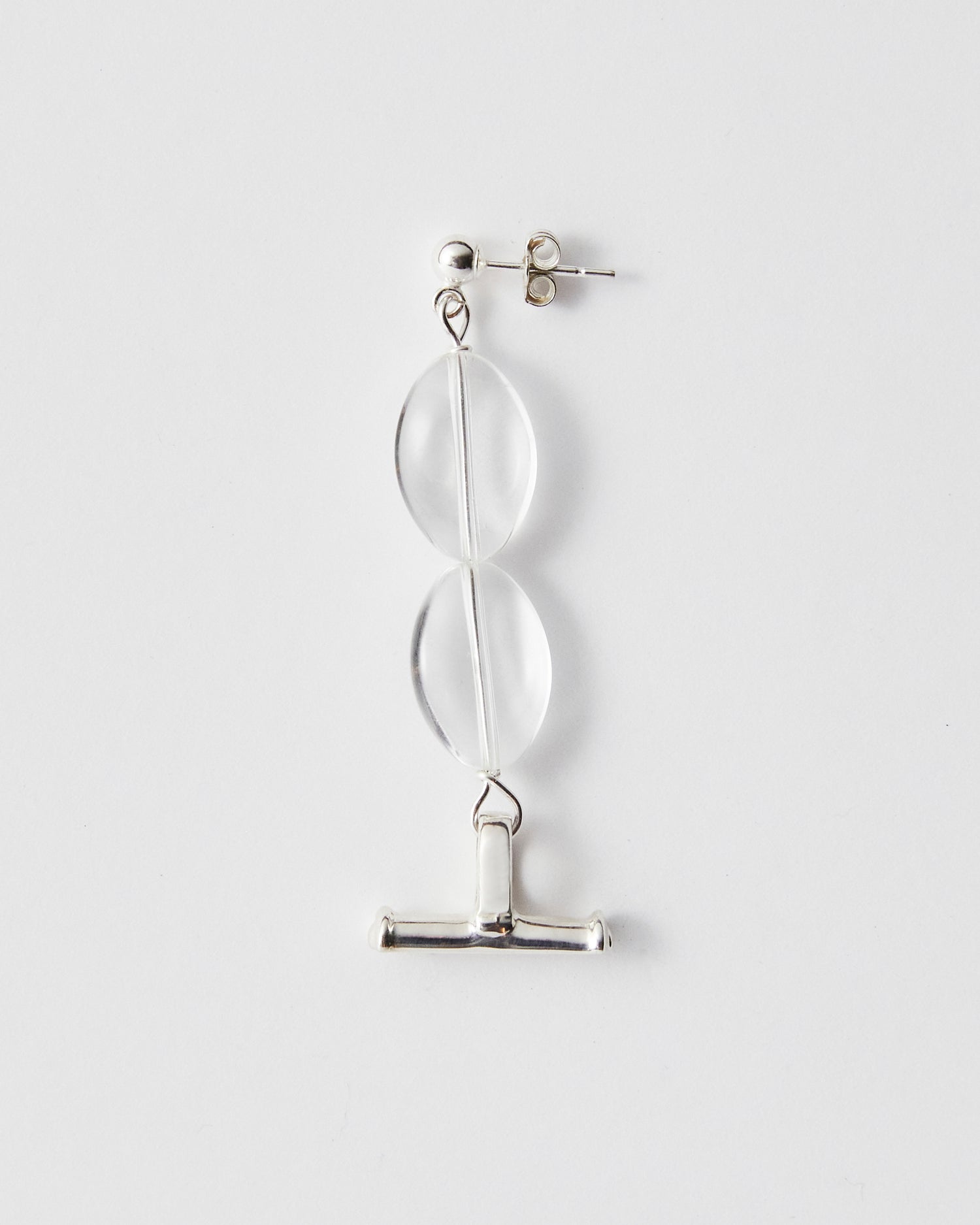 Rossi Earring, QUARTZ STACK